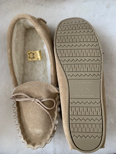 Extra Large Size Moccasin with Hard Sole | Malcolm