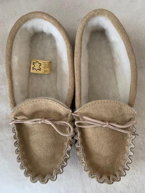 Moccasin with Wool Lining & Hard Sole | Tyler