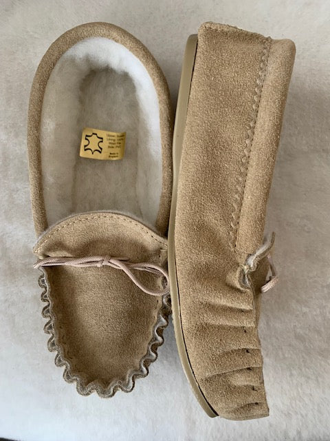 Moccasin with Wool Lining & Hard Sole | Tyler