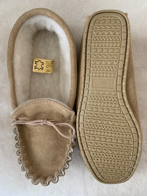 Moccasin with Wool Lining & Hard Sole | Tyler