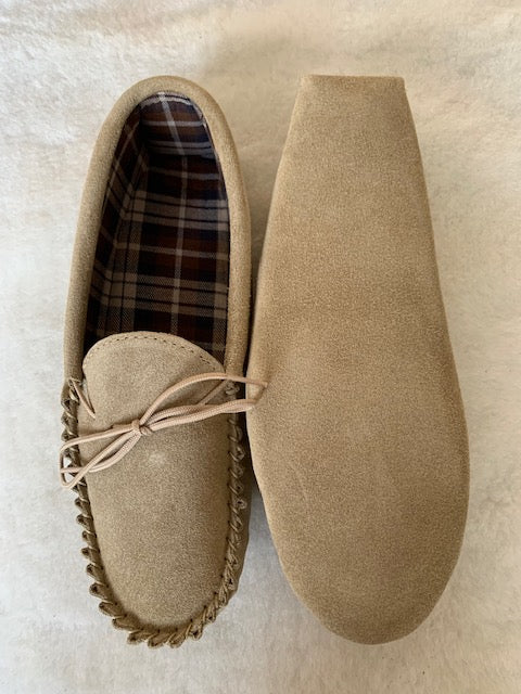 Suede Moccasin with Fabric Lining & Soft Sole | Mark