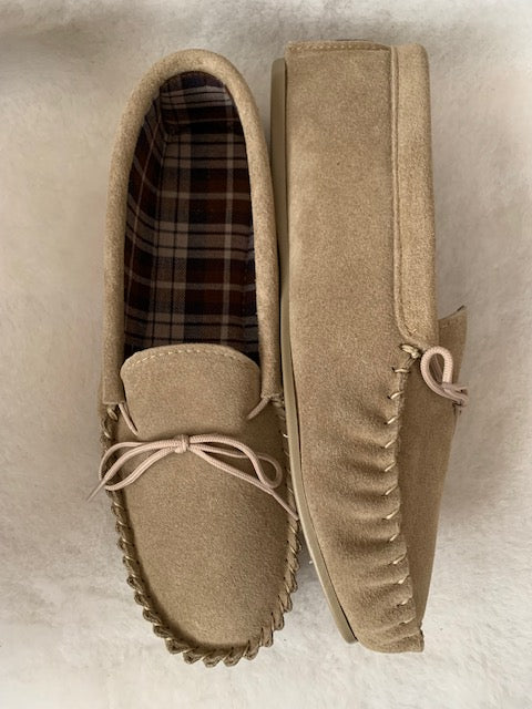 Size 13 - Suede Moccasin with Hard Sole | Daniel