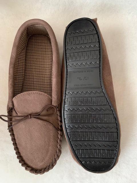 Size 13 - Suede Moccasin with Hard Sole | Daniel