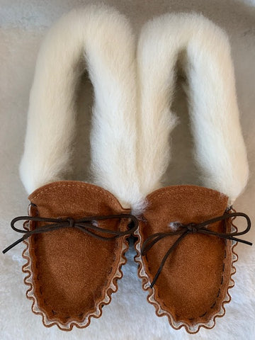 Suede Tartan lined Moccasin with Hard Sole | Mike