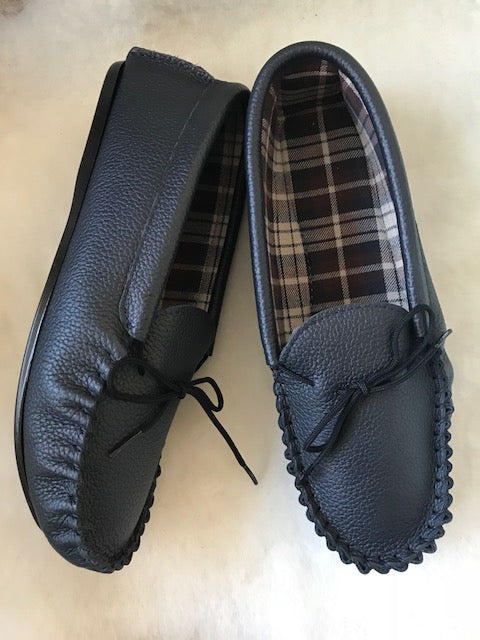 Gents Leather Moccasin Slipper Hard sole | Richard