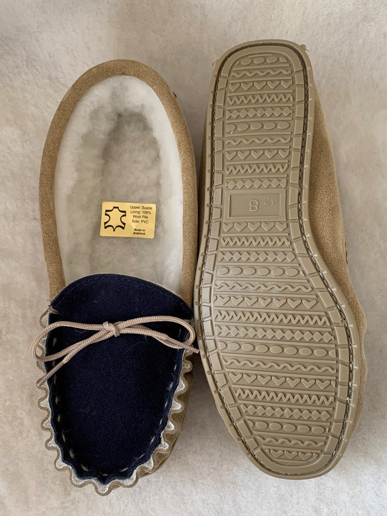 Gents Moccasin with Wool Lining & Hard Sole | Thomas