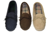 Suede Tartan lined Moccasin with Hard Sole | Scott