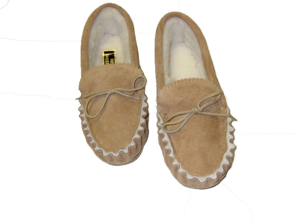 Sheepskin Lined Moccasin with Soft Sole | Shetland