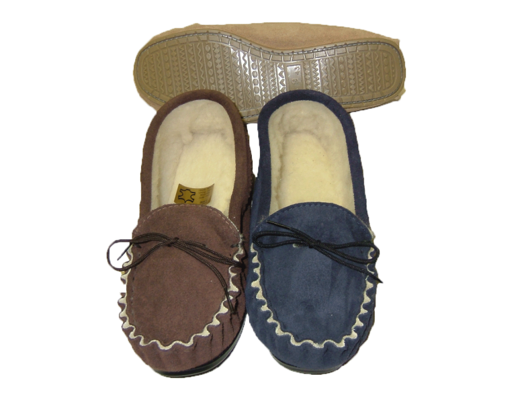 Moccasin with Wool Lining & Hard Sole | Tyler