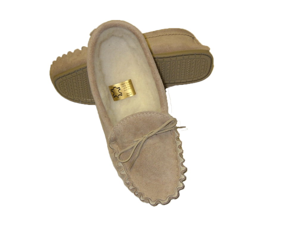 Moccasin with Wool Lining & Hard Sole | Tyler