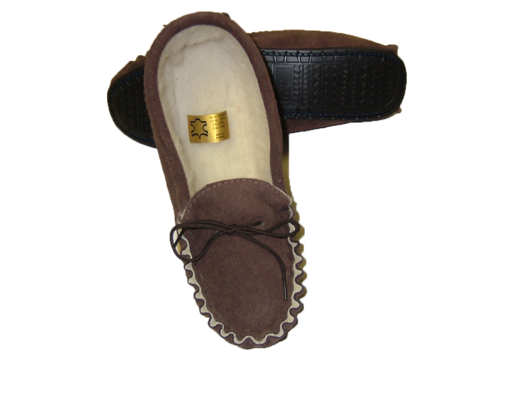 Moccasin with Wool Lining & Hard Sole | Tyler