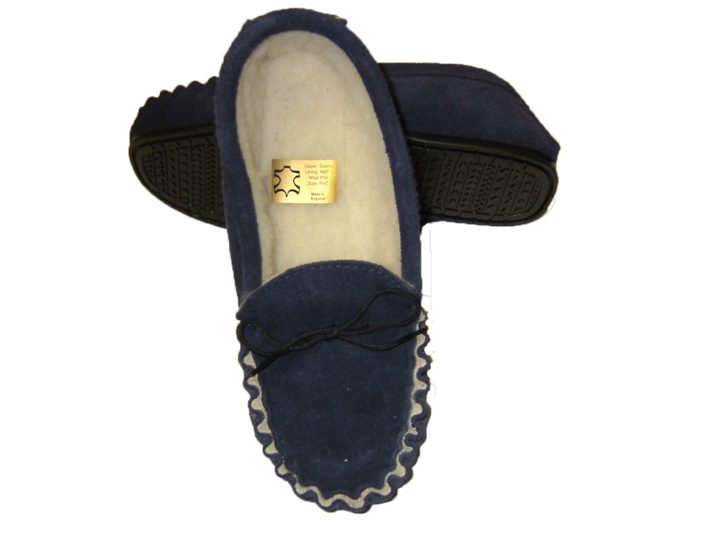 Moccasin with Wool Lining & Hard Sole | Tyler