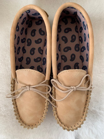 Gents Leather Moccasin Slipper Hard sole | Richard
