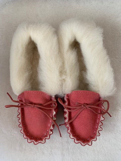 Suede Moccasin with Wool Lining and Hard Sole | Daisy