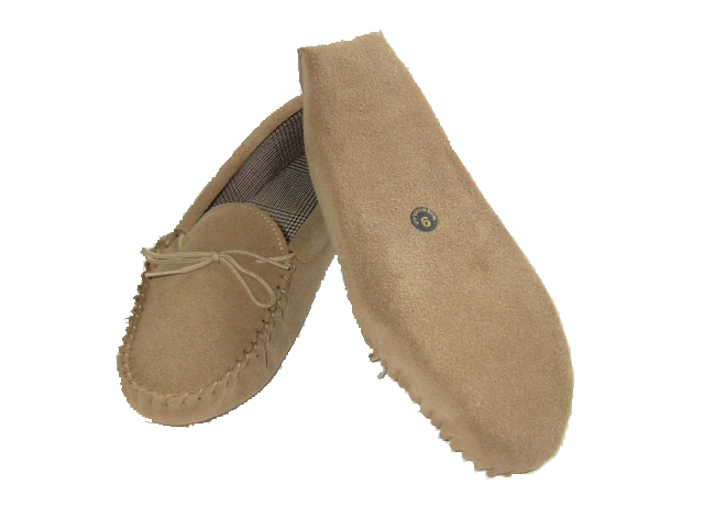 Suede Moccasin with Fabric Lining & Soft Sole | Mark